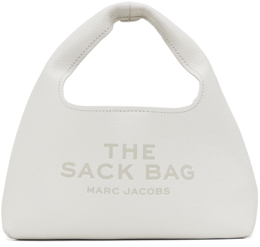 Håndtaske Marc Jacobs Marc Jacobs Mini Sack Tote Bag Hvid | 2F3HSH020H01