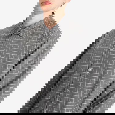 Vindjakke KENZO Kenzo Men's Weave Coach Jacket, Size Large Grå | FF55BL0619NJ-96, 5