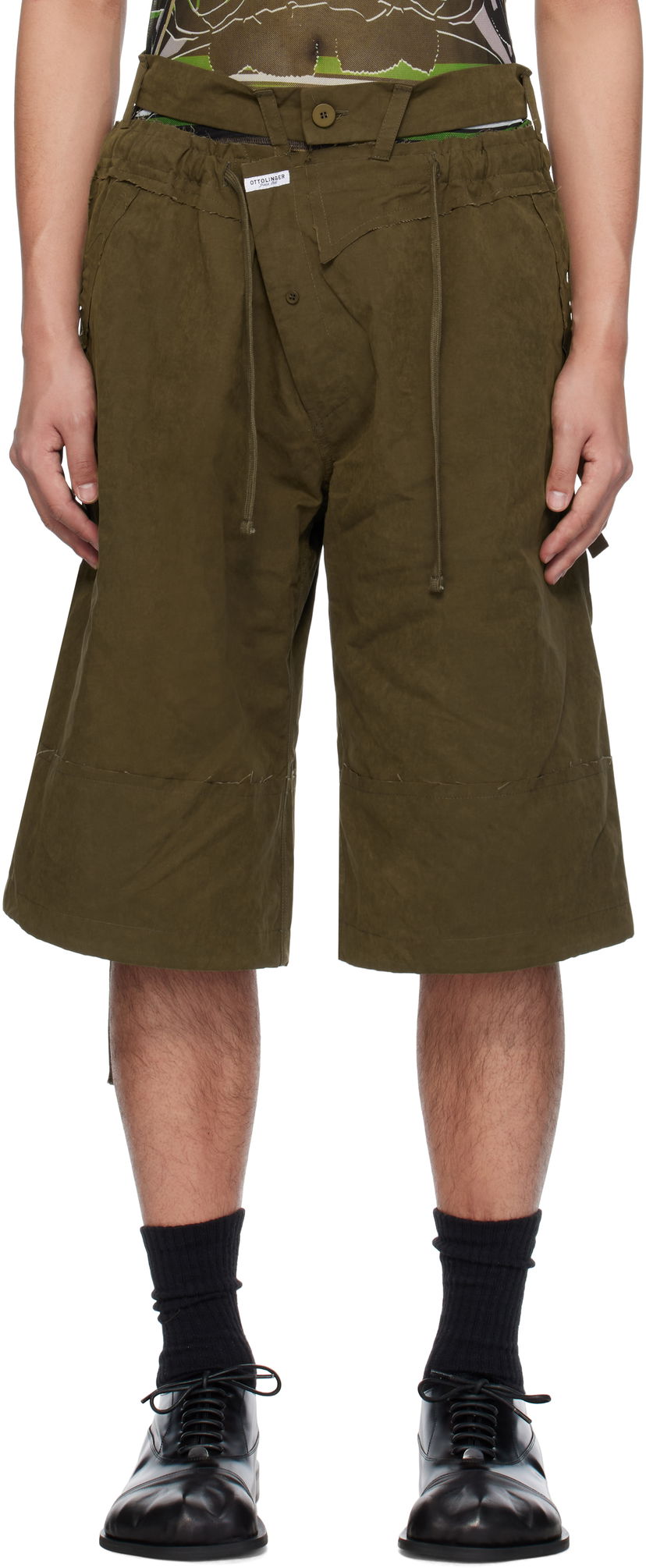 Shorts Ottolinger Ottolinger Baggy Cargo Shorts Grøn | 106-200406-01