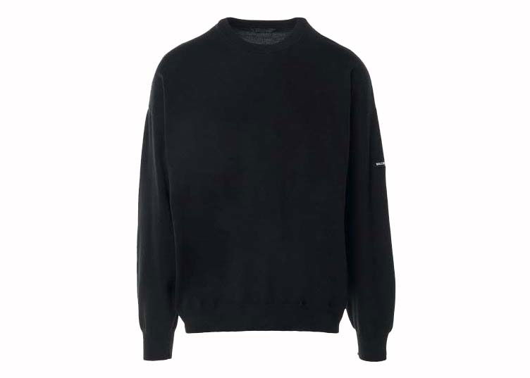 Sweater Balenciaga Crewneck Sweater Black Sort | 788595T33151000