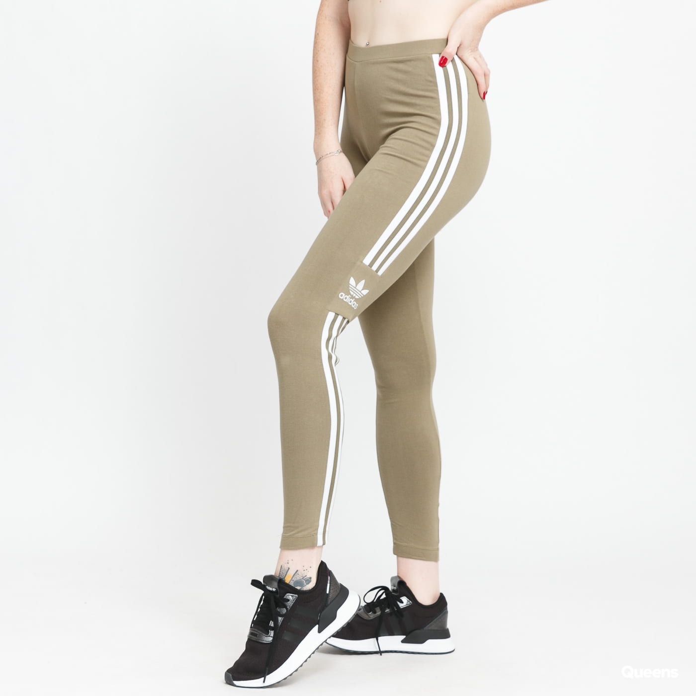 Leggings adidas Originals Trefoil Leggins Grøn | H35535, 0