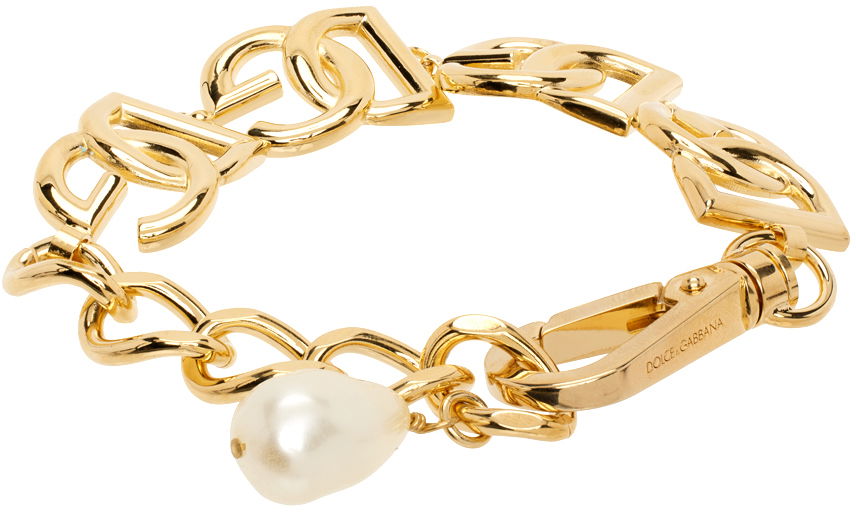 Armbånd Dolce & Gabbana Gold Logo Bracelet Metalisk | WBN6P2 W1111, 1
