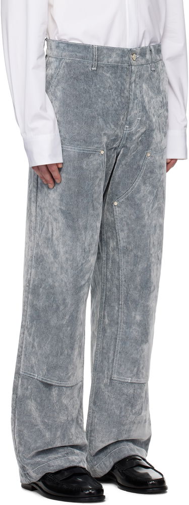 Jeans Casablanca Casablanca Peach Texture Wide Leg Jeans Grå | MPS25-TR-301-01, 1