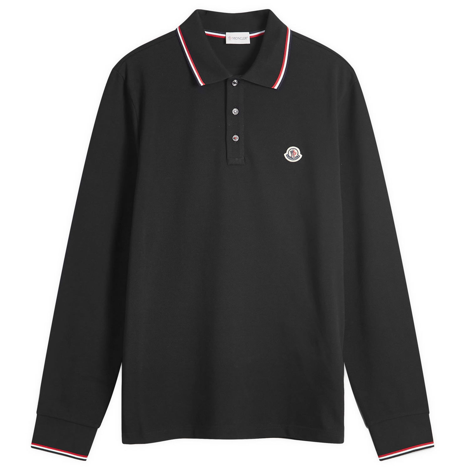 T-shirt Moncler Long Sleeve Polo T-Shirt Sort | 8B701-00-84556-999, 0