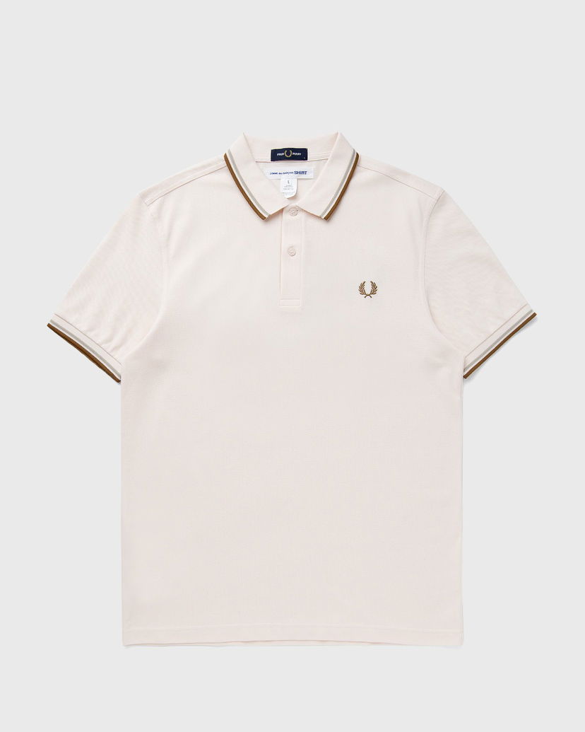 Polo skjorte Comme des Garçons Fred Perry Knit T-Shirt Beige | FO-T501-S25-3