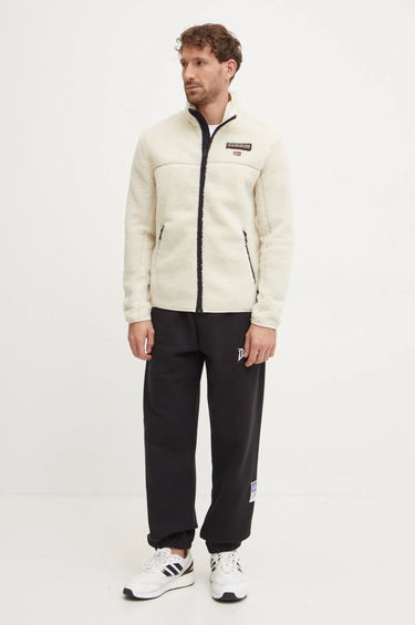 Sweatshirt Napapijri Sherpa Fleece Full Zip Jacket Hvid | NP0A4IA9N1J1, 1
