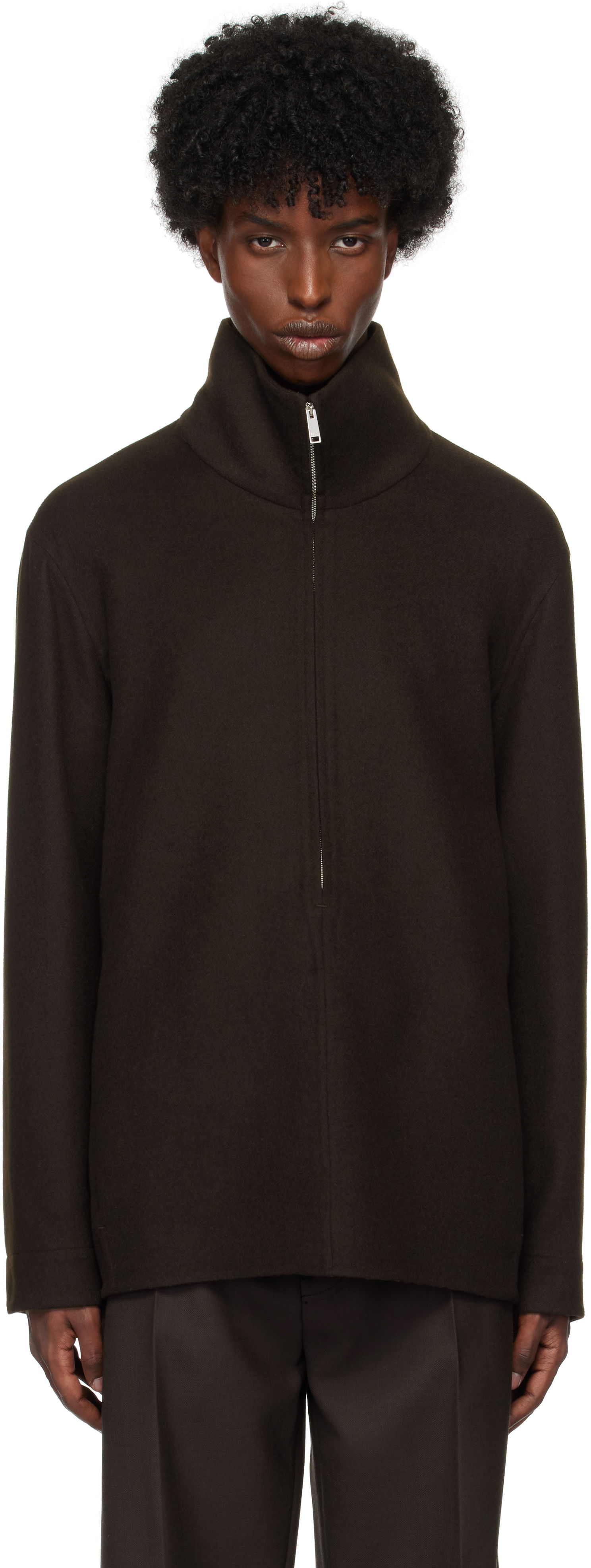 Jakke ZEGNA Cashmere Overshirt Jacket Brun | 887202A8SON86, 0