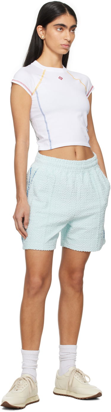 Crop top Casablanca Raglan Short Sleeve T-Shirt Hvid | WPS25-JTP-314-01, 3