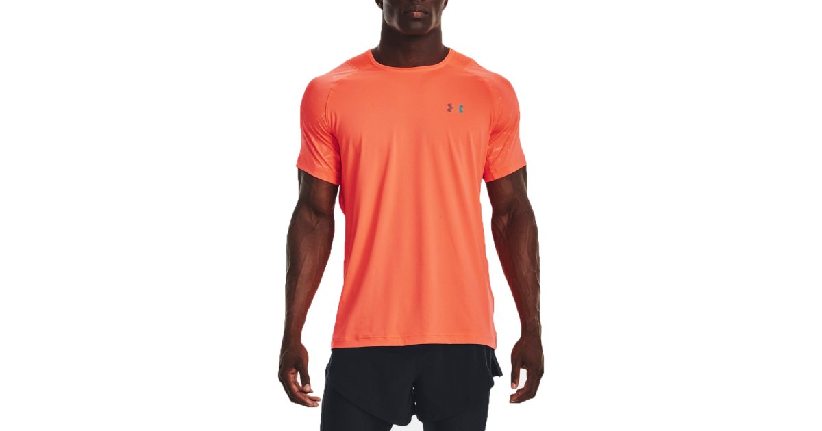 T-shirt Under Armour Rush Emboss Tee Orange | 1376790-600, 1