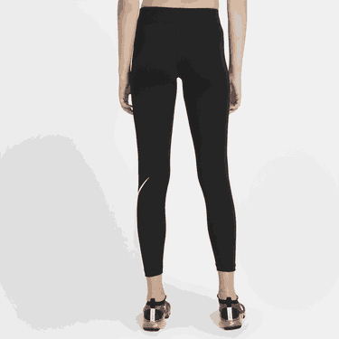 Leggings Nike Sportswear Essential GX Mid-Rise Swoosh Leggings Sort | CZ8530-010, 4