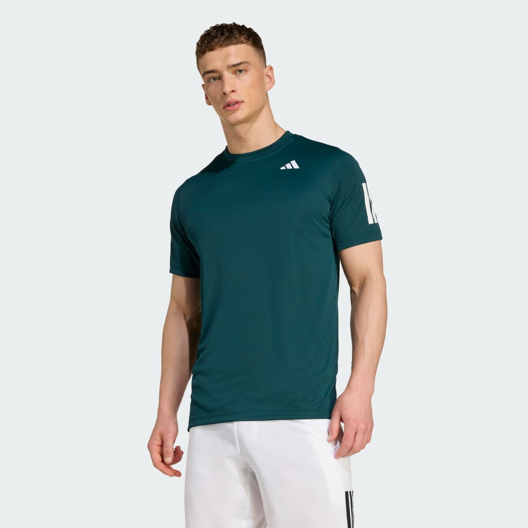 T-shirt adidas Performance Club Tennis Climacool 3-Stripes Tee Grøn | JY2947, 0