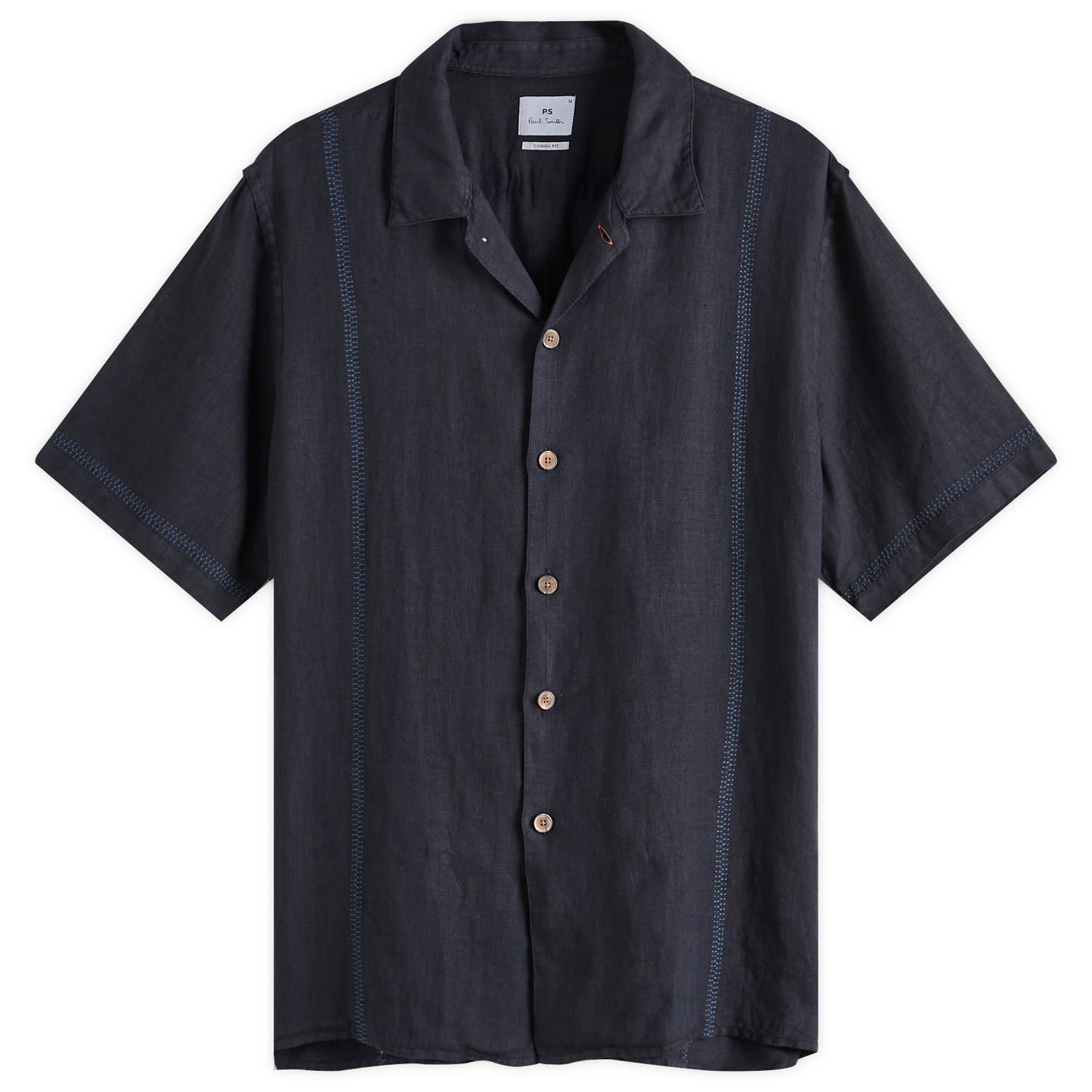 Skjorte Paul Smith Paul Smith Stitch Embroidered Vacation Shirt Mørkeblå | M2R-695UE-P22354-49, 1