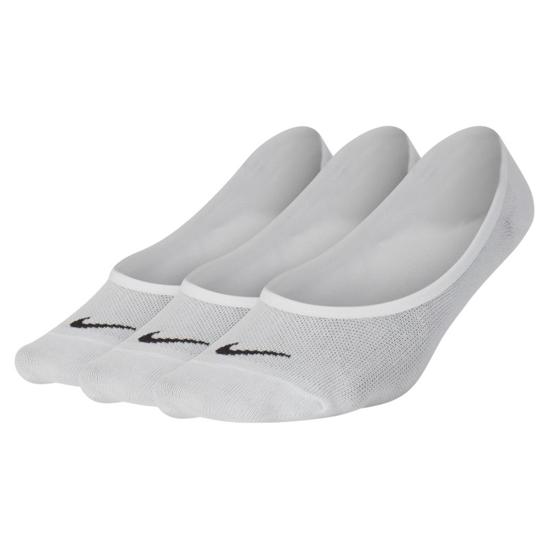 Sokker Nike Lightweight No-Show 3-pack Hvid | sx4863-101, 0