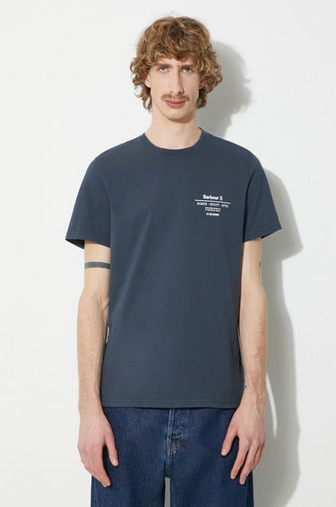 T-shirt Barbour Hickling Tee With Print Blå | MTS1269, 0