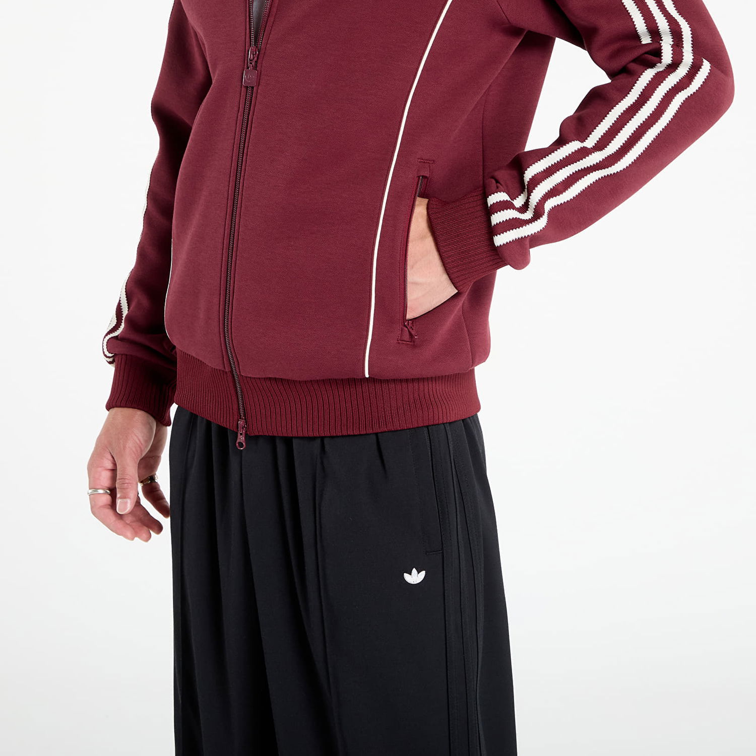 Træningsdragt adidas Performance Premium Sport Track Jacket with Piping Details Bourgogne | JY2738, 1