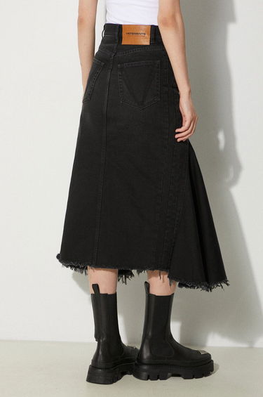 Nederdel VETEMENTS VETEMENTS Denim Midi A-Line Skirt Sort | WE64SK700B, 2