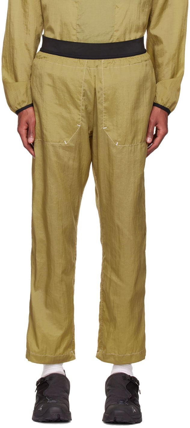 Bukser Ranra Nylon Relaxed-Fit Trousers Grøn | AMSS22PA102621030103