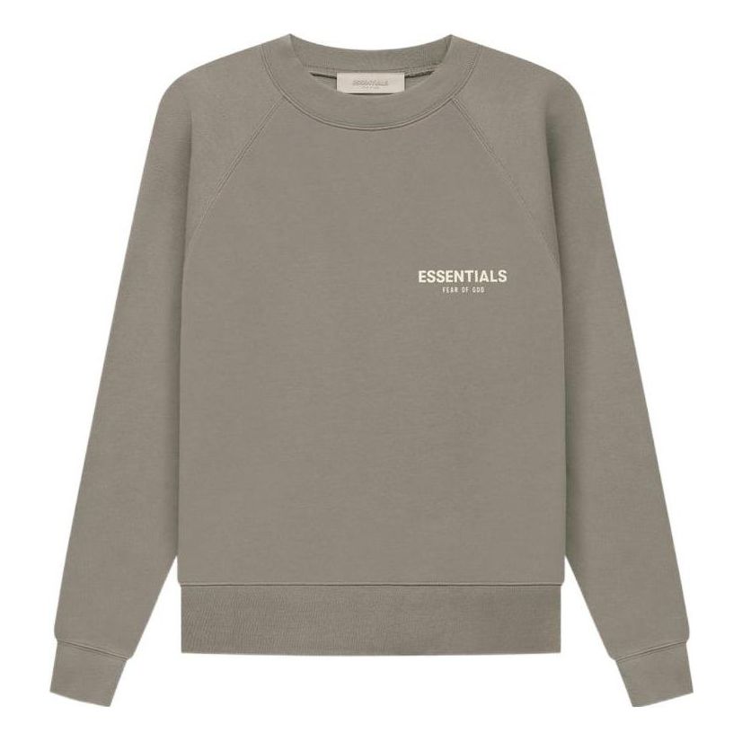 Sweater Fear of God Essentials Logo Crewneck Sweatshirt Grøn | FOG-SS22-266