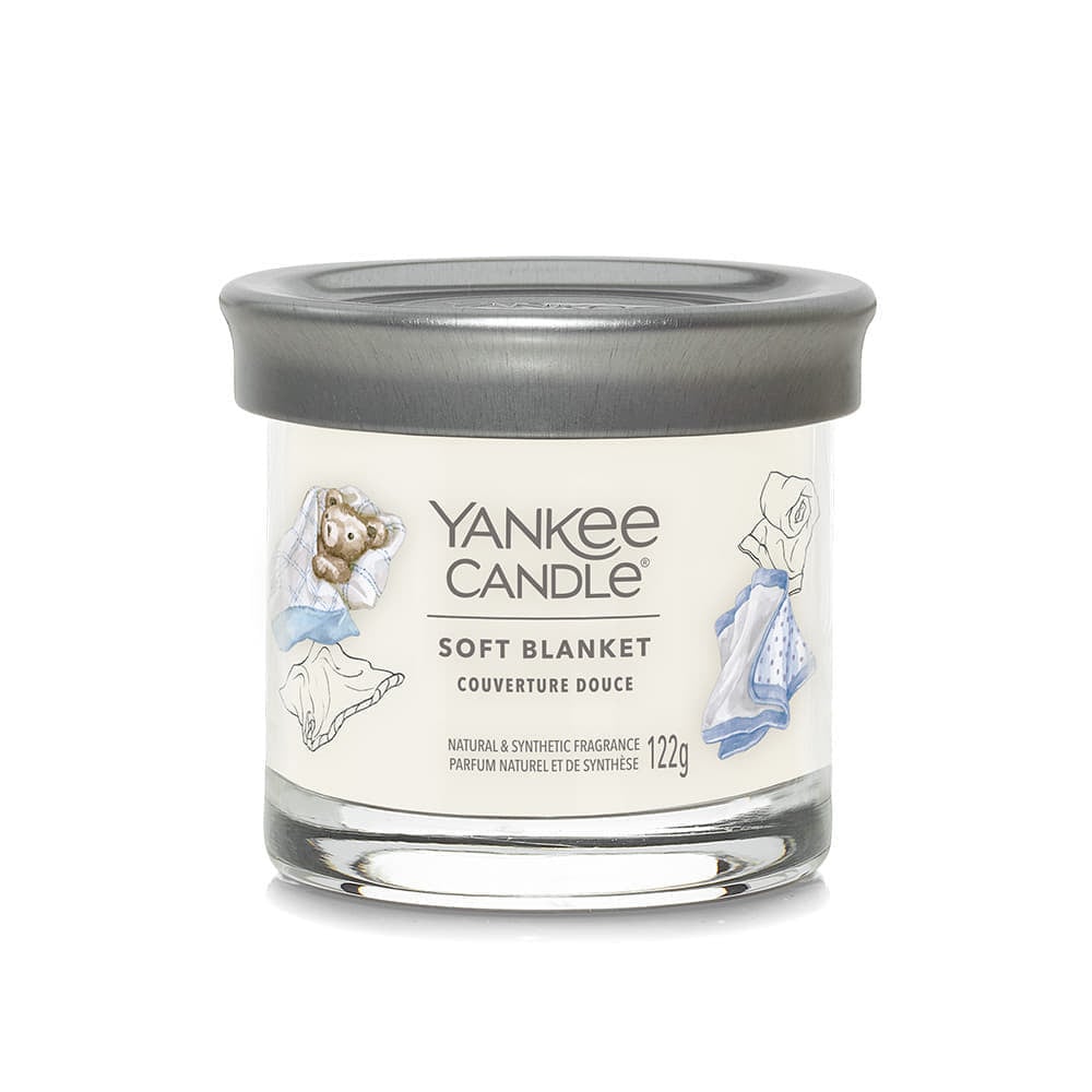 Stearinlys Yankee Candle Soft Blanket Signature Tumbler Small Hvid | 42908, 1