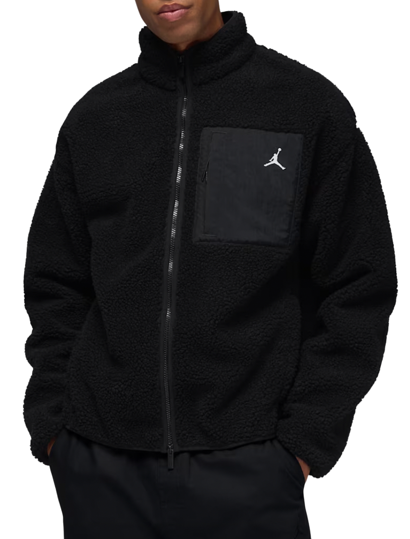 Jakke Jordan Jordan Flight Sherpa Winter Jacket Sort | hv0778-010