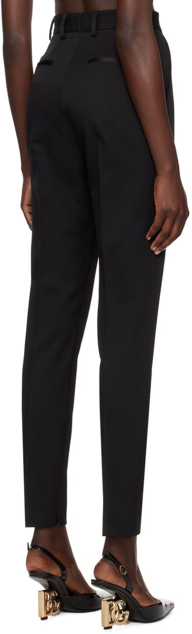 Bukser Dolce & Gabbana Creased Dress Trousers Sort | FTC30T FU28J, 2