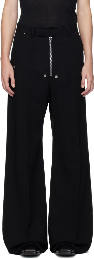 Bukser Rick Owens Concordians Tailored Wide Belas Trousers Sort | RU02E1354 WA, 0