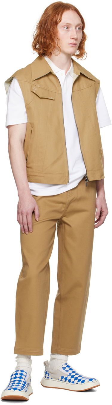 Bukser ADER ERROR Tapered Cropped Trousers Beige | BMSGFYBT0101BG, 3