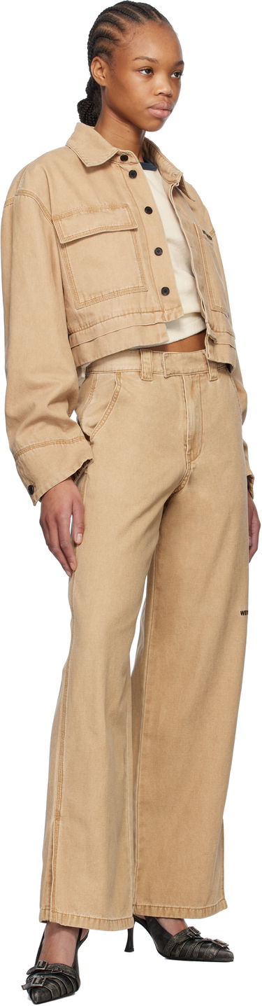 Jakke We11done We11done Cropped Work Jacket Beige | WD-JK0-25-055-W-BG, 3