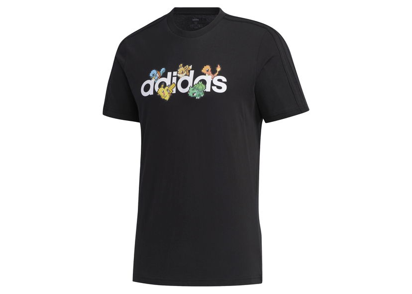 T-shirt adidas Originals adidas Pokémon Pixeled Tee Black/White Sort | FM6027