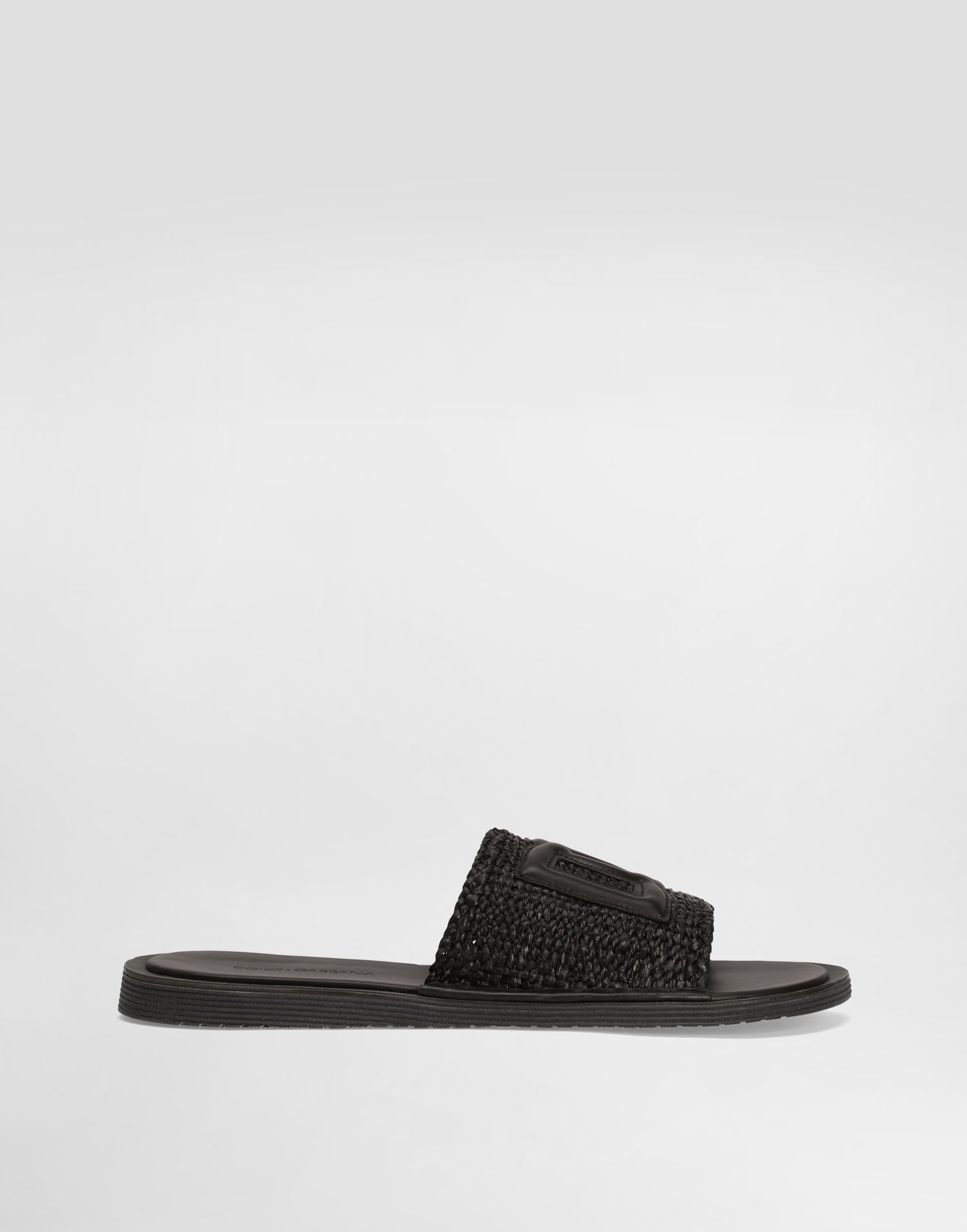 Tilbehør Dolce & Gabbana Dolce & Gabbana Raffia Crochet Slippers Sort | A80519A9Q988B956, 0