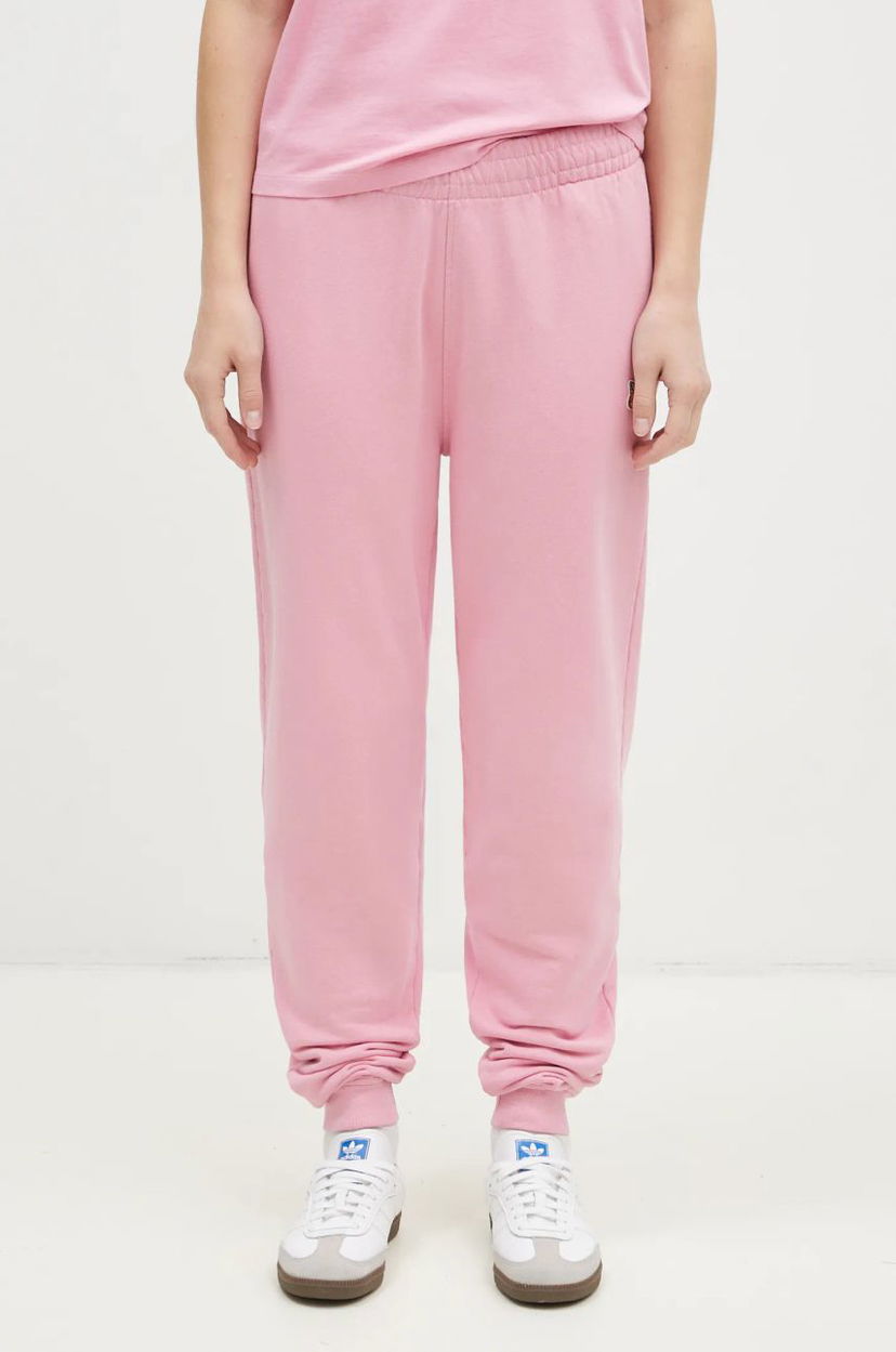 Joggingbukser MAISON KITSUNÉ Fox Head Patch Sweatpants Lyserød | MW01109KM0001