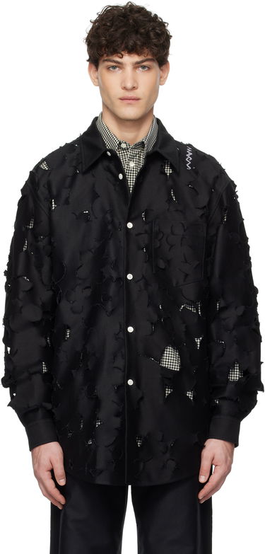 Skjorte Marni Marni Boxy Cut Out Shirt Sort | CUMU0332S0 USR012, 0