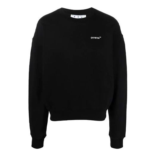 Sweater Off-White Off-White SS22 Loose Fit Pullover Sort | OMBA058C99FLE0021001, 0