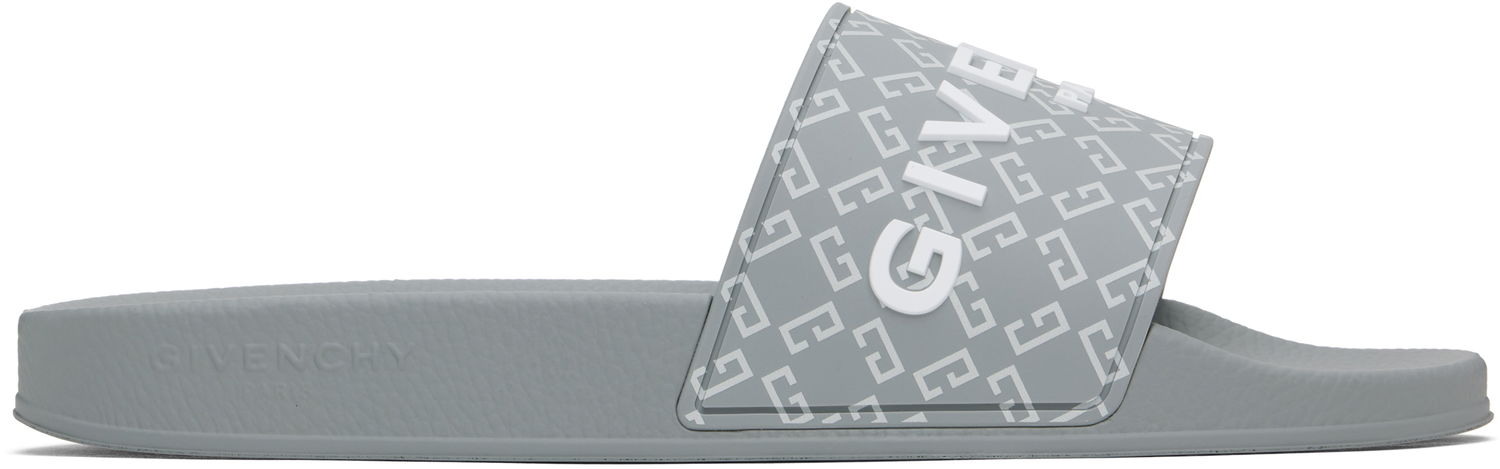 Sneakers og sko Givenchy Monogram Slides Grå | BH301TH1UC030, 0