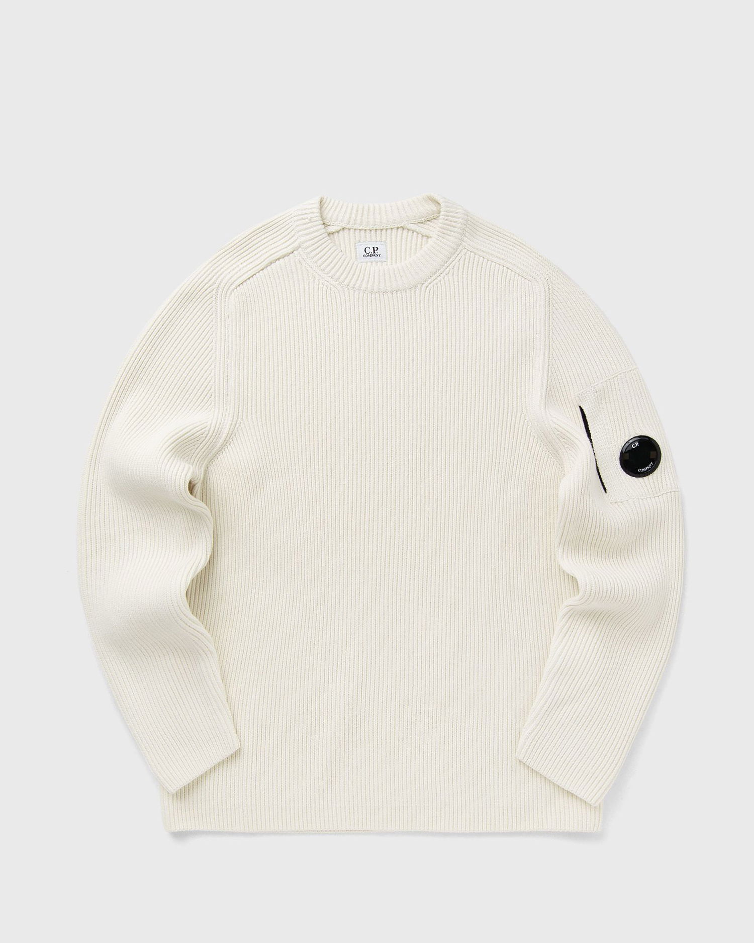 Sweater C.P. Company C.P. Company Crew Neck Knit Sweater Hvid | 19CMKN015A006608A-103, 0
