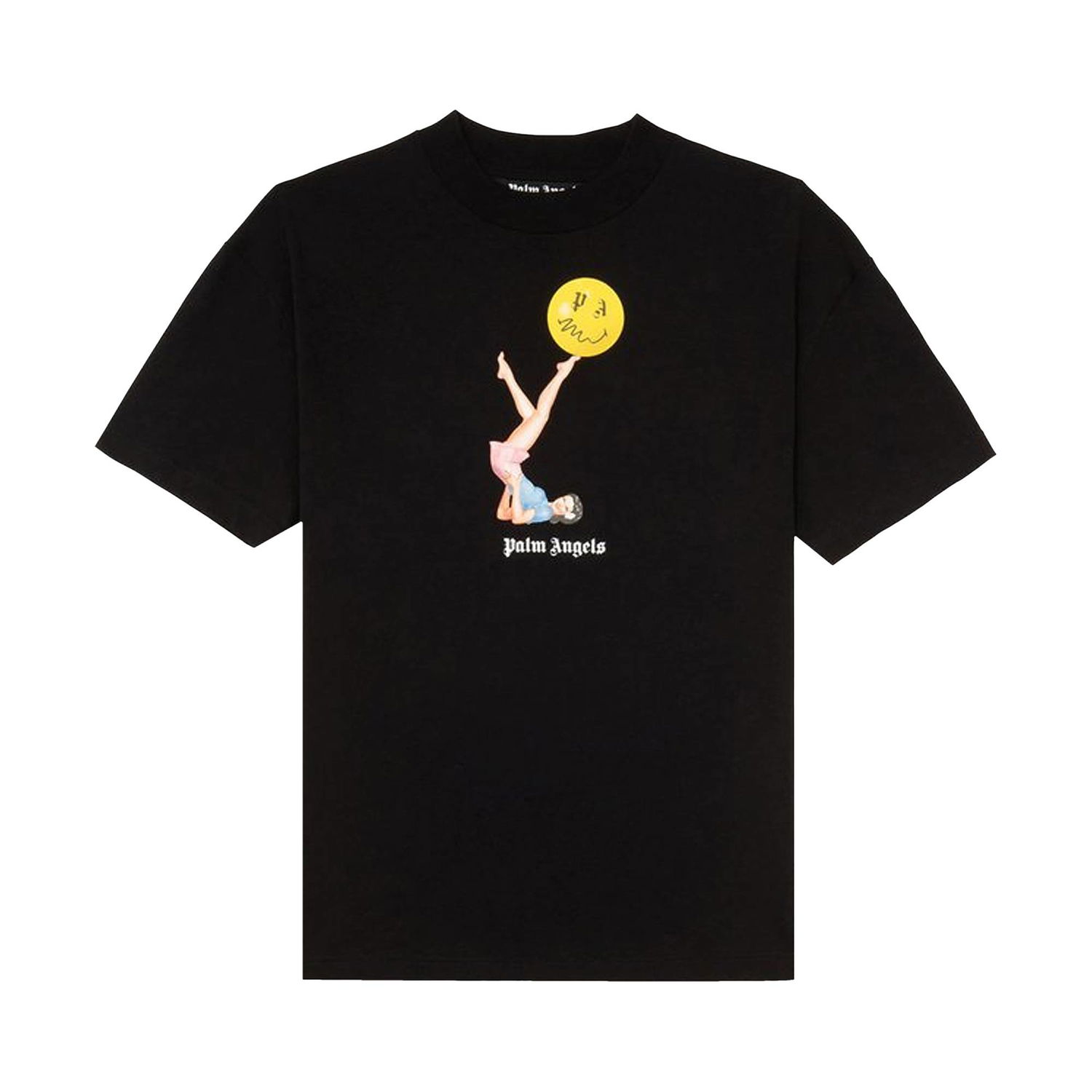 T-shirt Palm Angels Juggler Pin Up Tee Sort | PMAA001R21JER0101030, 1