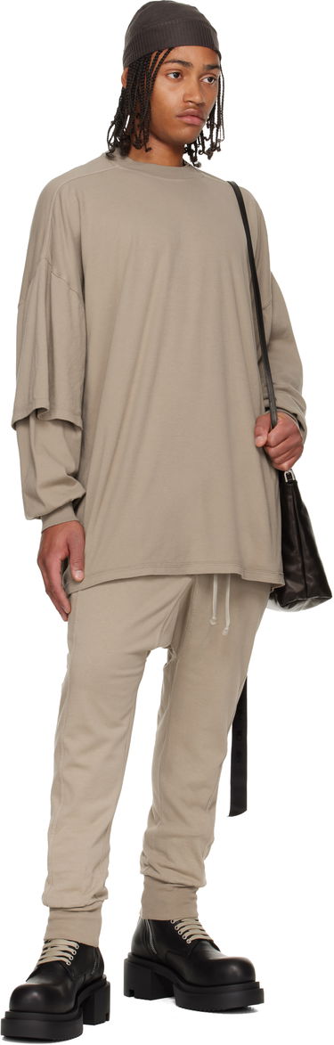 Sweatshirt Rick Owens Concordians Tommy Hustler Layered Sleeve Oversized Sweatshirt Beige | DU02E7266 JDB, 3