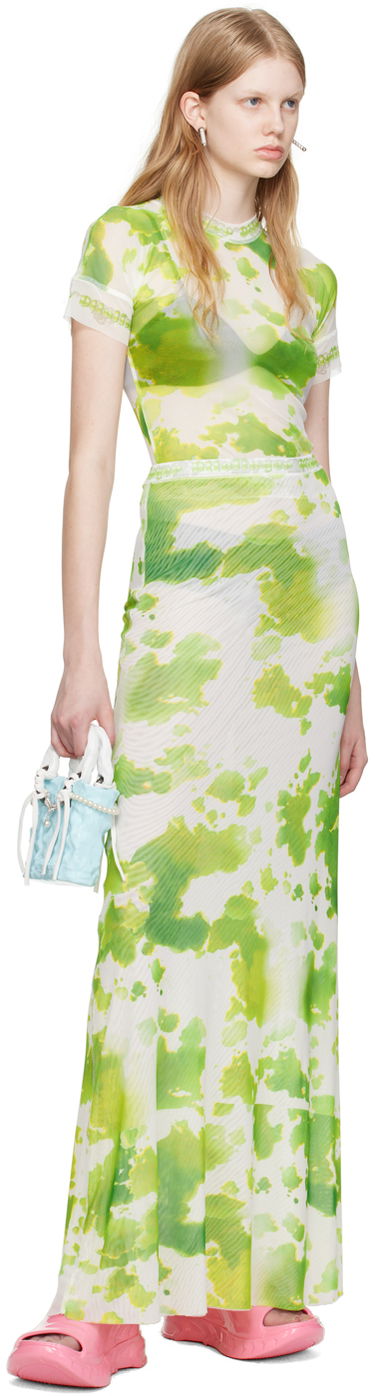 Nederdel Ottolinger Ottolinger Exclusive Tie-Dye Maxi Skirt Grøn | 101317, 3