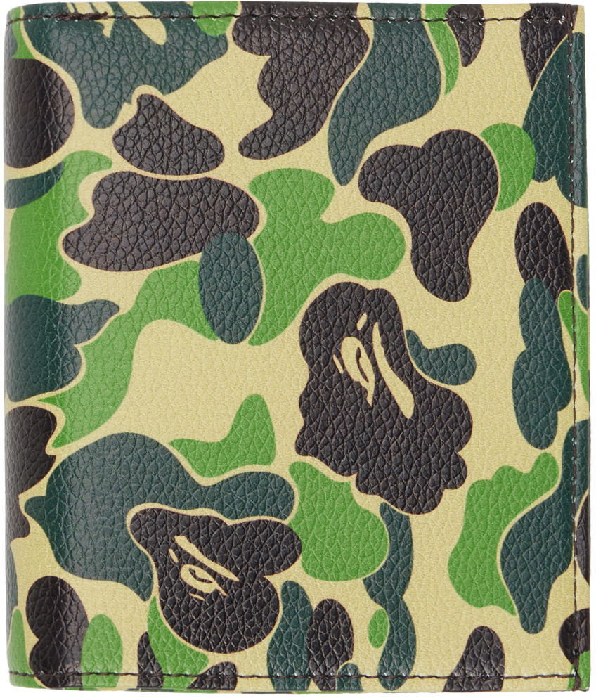 Tegnebog BAPE ABC Camo Wallet Grøn | 001SGK301011M, 0