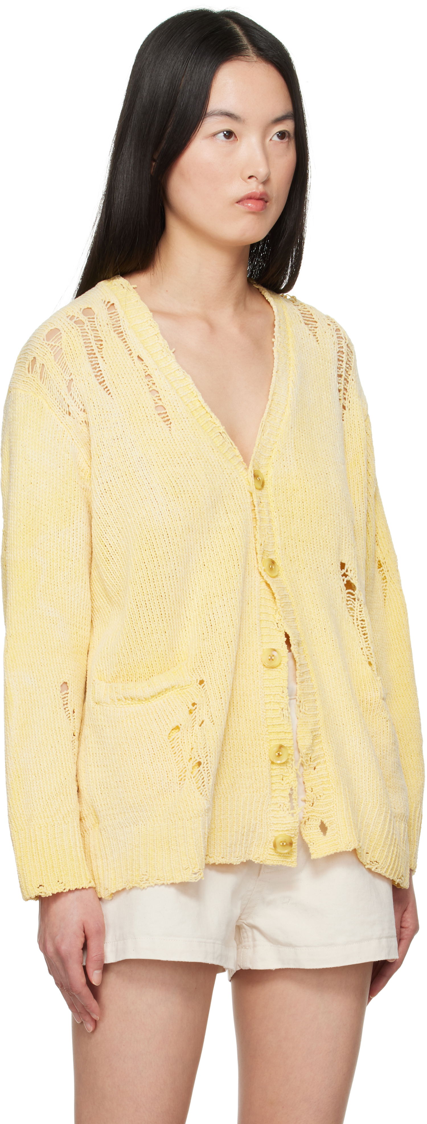 Sweater R13 R13 Boyfriend Cardigan Gul | R13WY237-Y200B, 1