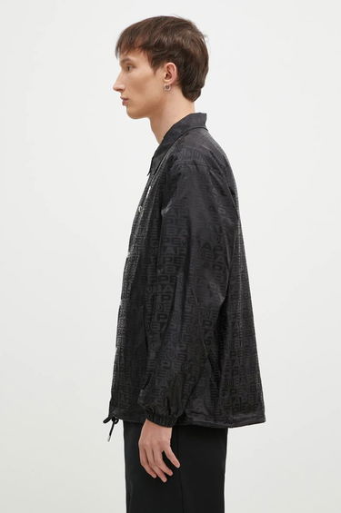 Vindjakke BAPE Lux Sport Pattern Jacquard Nylon Coach Jacket Sort | 1K80140314, 1