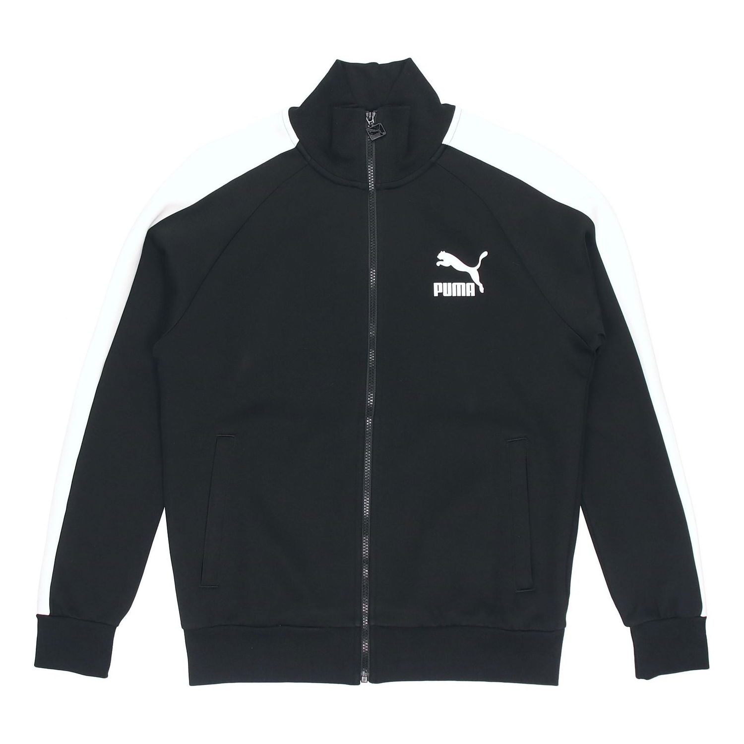 Træningsdragt Puma Stand-up Collar Knitted Track Jacket Sort | 531377-01, 0