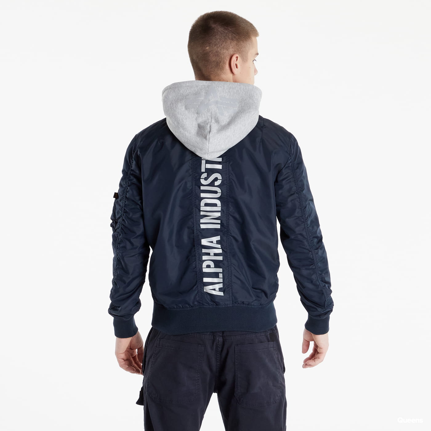 Bomberjakke Alpha Industries Bomber MA-1 TT Hood BP Rep. Blå | 106103-07, 1