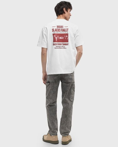 T-shirt Dickies Slacks Rally Short Sleeve T-Shirt Hvid | DK0A4Z8U0WH1, 2