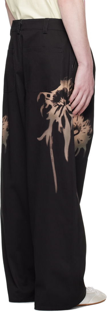Bukser Collina Strada Collina Strada Catchfly Pleated Printed Trousers Sort | XX6042-B, 2