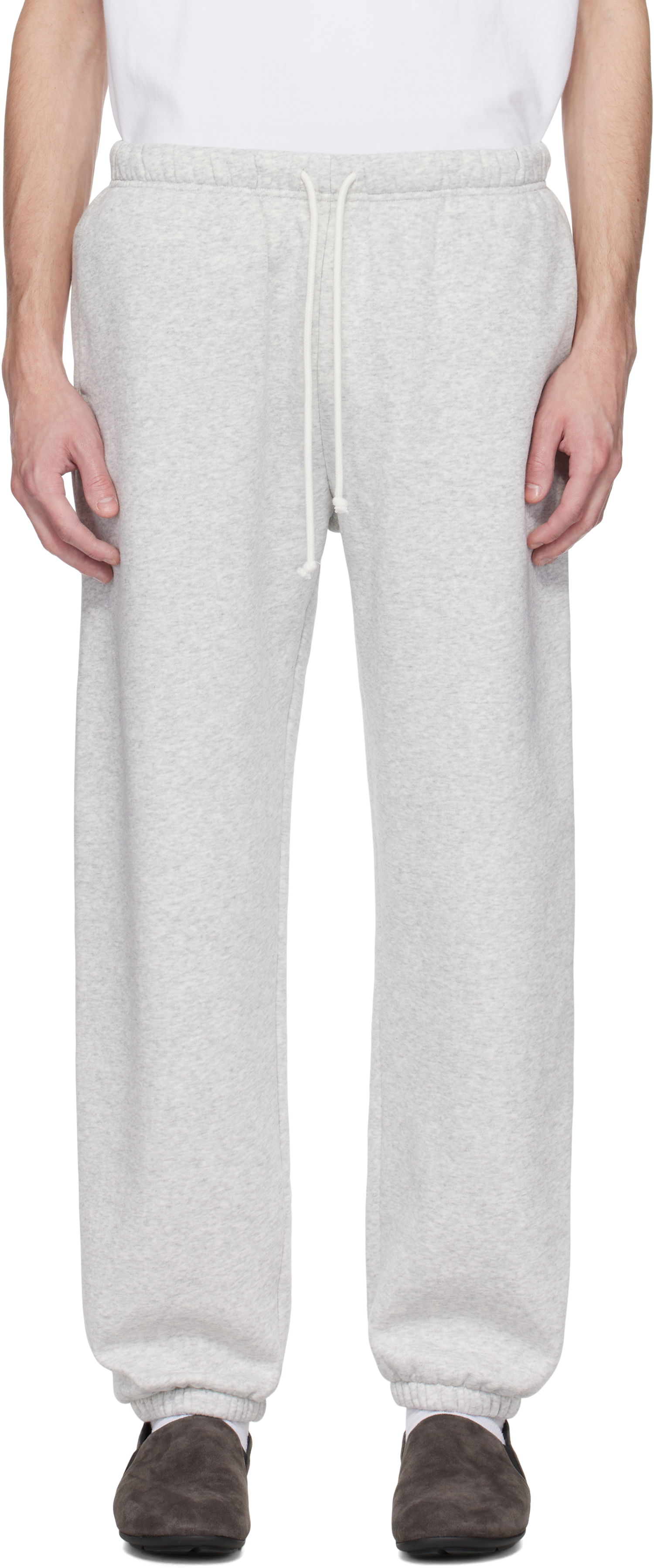 Joggingbukser SKIMS SKIMS Fleece Lounge Relaxed Sweatpants Grå | PT-JOG-8451M-LIGHT HEATHER GREY, 0