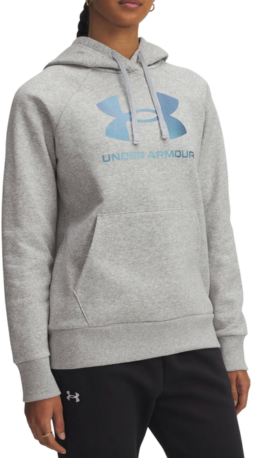 Sweatshirt Under Armour Rival Fleece Shimmer Hoodie Grå | 6003710-011, 0