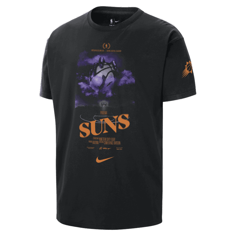 T-shirt Nike NBA Suns Courtside T-Shirt Sort | HJ2701-010