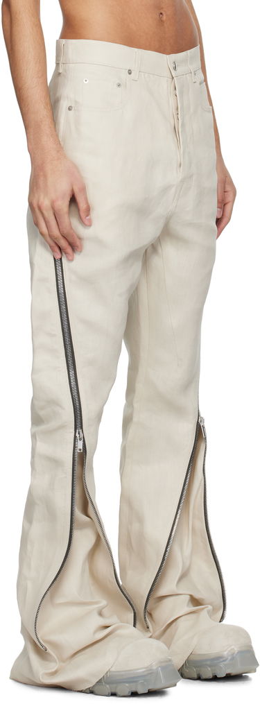 Jeans Rick Owens Rick Owens Hollywood Bolan Banana Jeans Hvid | RU01E5343 TWL, 1