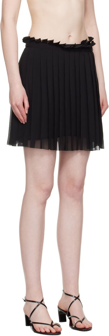 Nederdel AMI AMI Paris Pleated Miniskirt Sort | FSK153.PL0027, 1